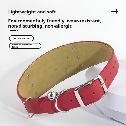 Luxury  Leather Pet Collar – Hypoallergenic, Durable & Timeless Comfort for Dogs