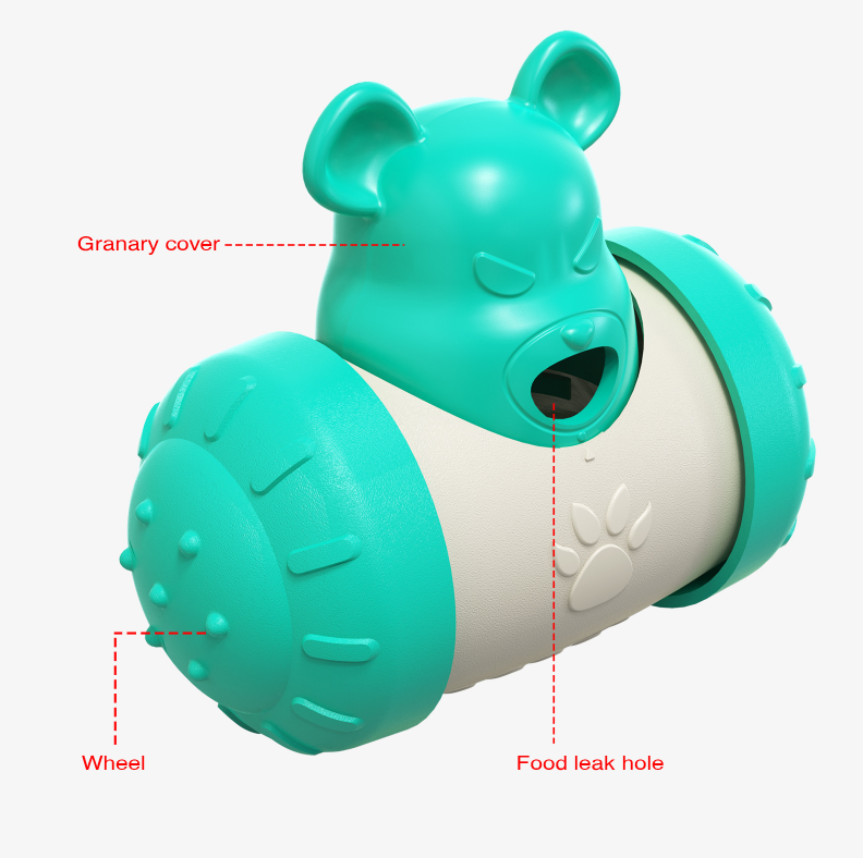 CuddlyPet Wobble & Feed IQ Dog Toy - Mental Stimulation Puzzle Feeder, Anxiety Relief & Slow Feeding for Boredom, Fun Gravity Motion