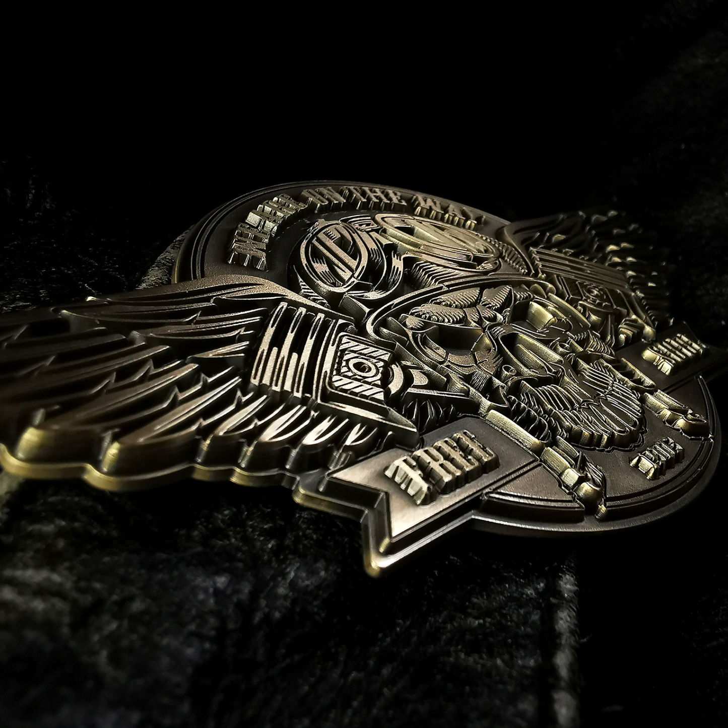 We Are On The Way Motorcycle Badge