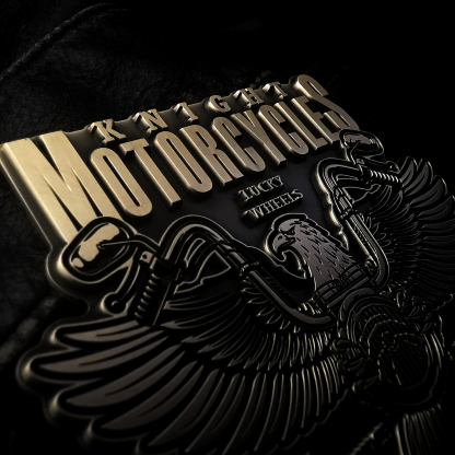 Knight We Are On The Way Motorcycle Badge
