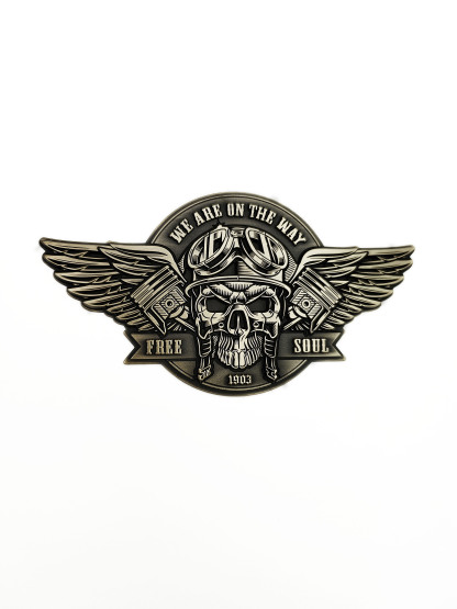 We Are On The Way Motorcycle Badge
