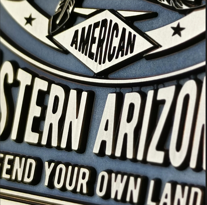 Indian native rebellon Retro Skull Motorcycle Badge