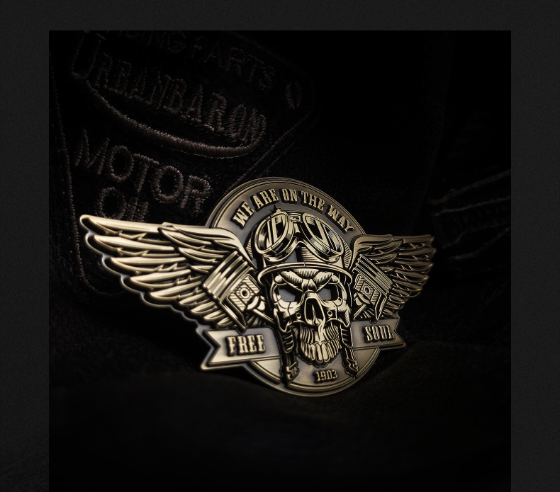 We Are On The Way Motorcycle Badge