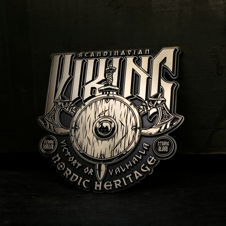 Viking Culture Motorcycle Badge