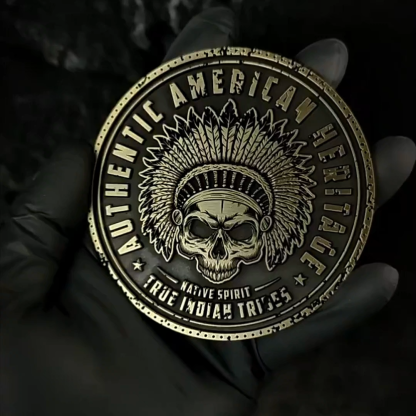 Authentic American Heritage Motorcycle Bendable Badge