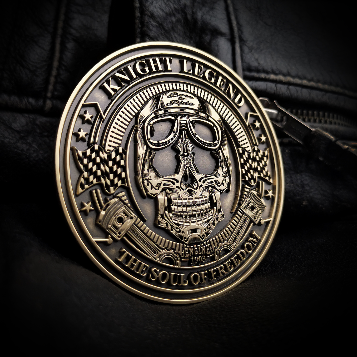 King Legend Motorcycle Badge