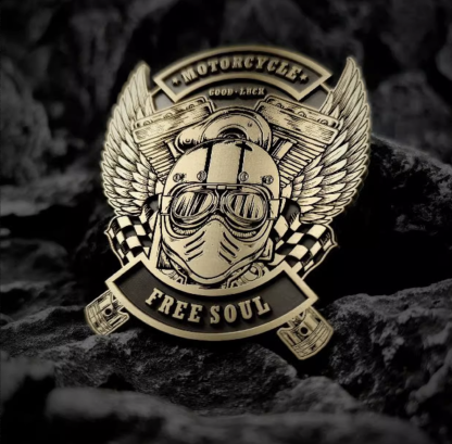 Free Soul Motorcycle Badge