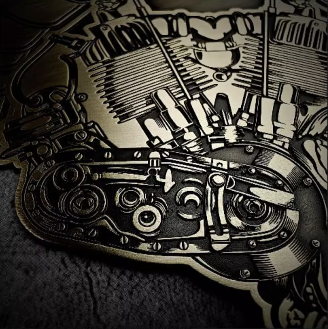 Punk Motorcycle Badge