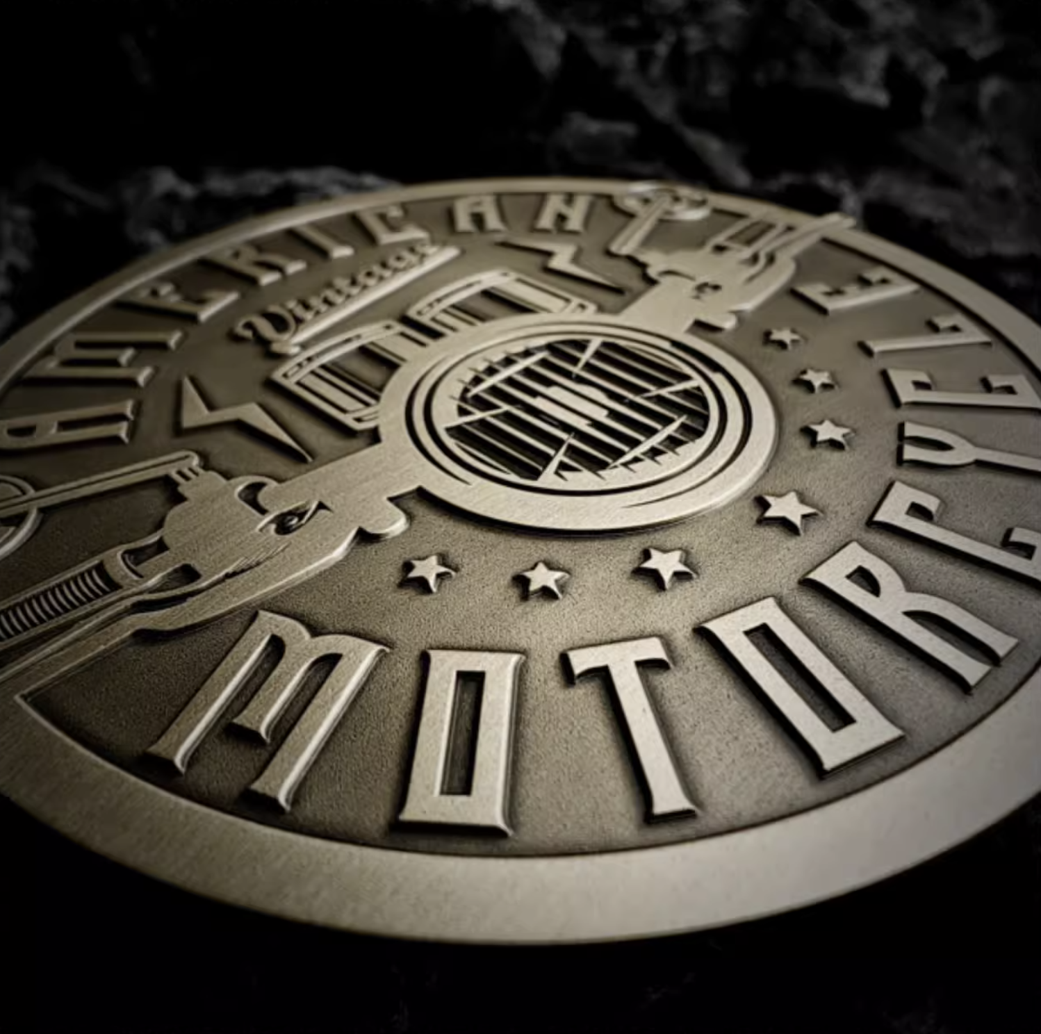 American Motorcycle Bendable Badge