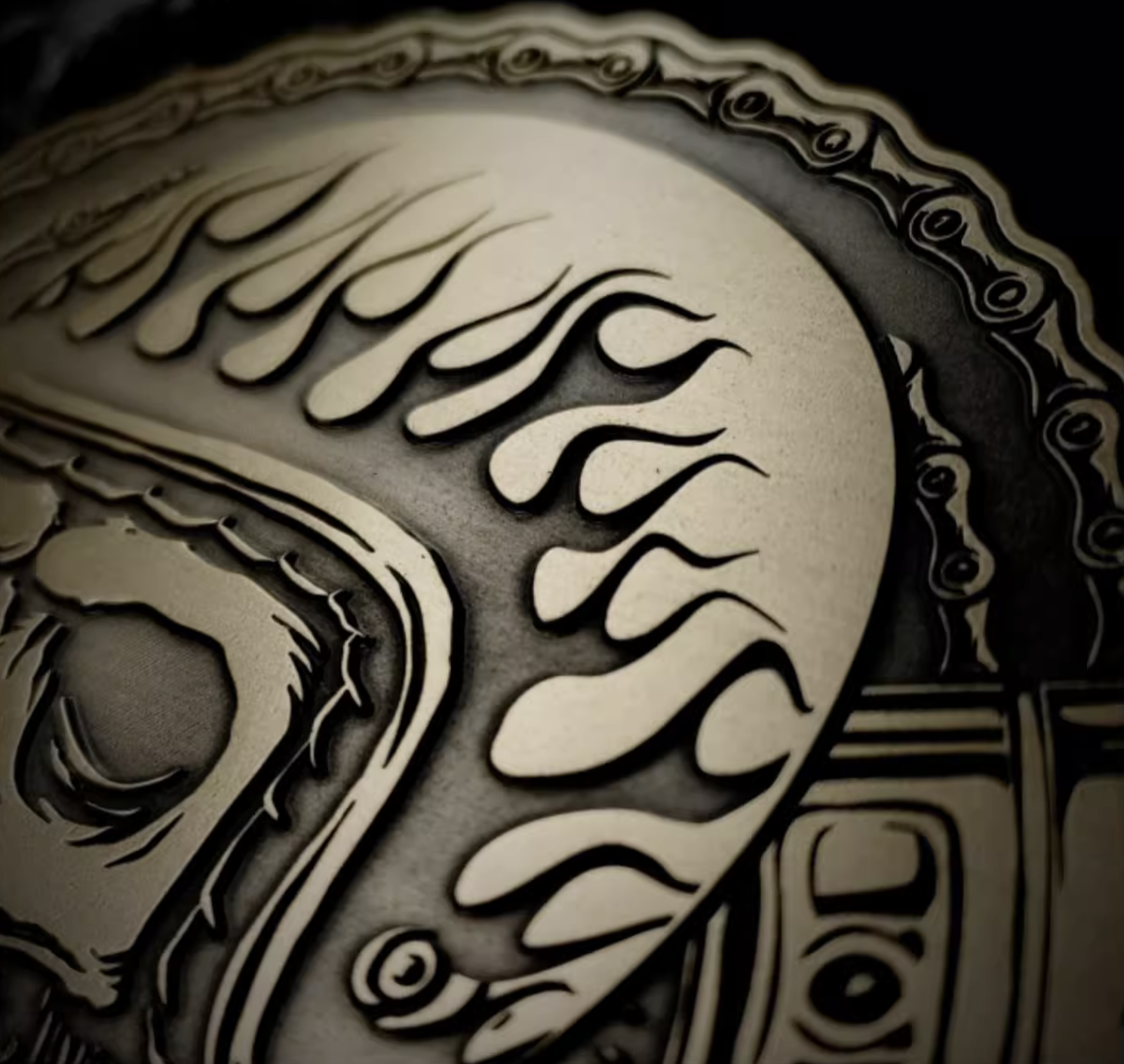 Ghost Rider Motorcycle Bendable Badge