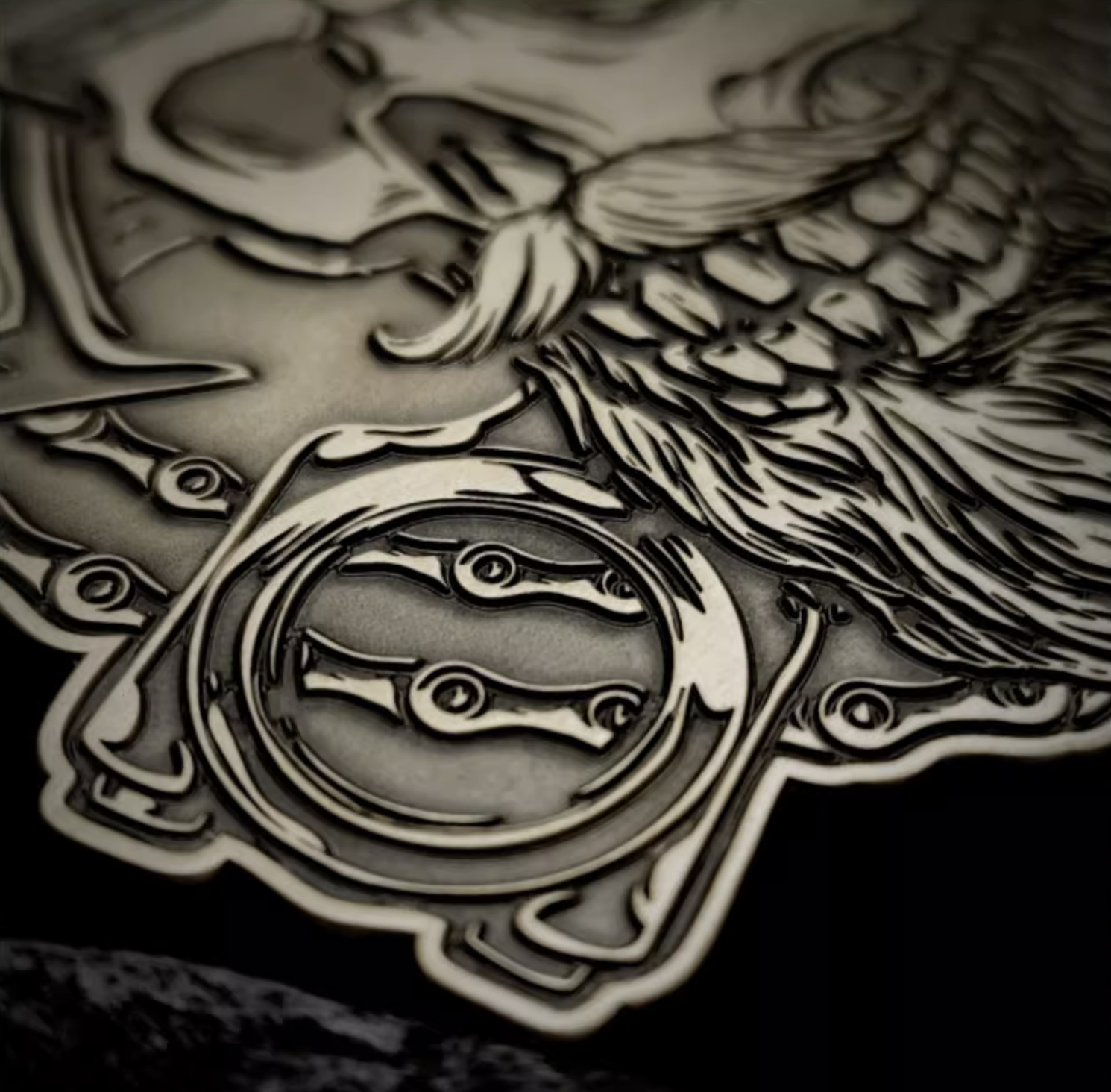 Ghost Rider Motorcycle Bendable Badge