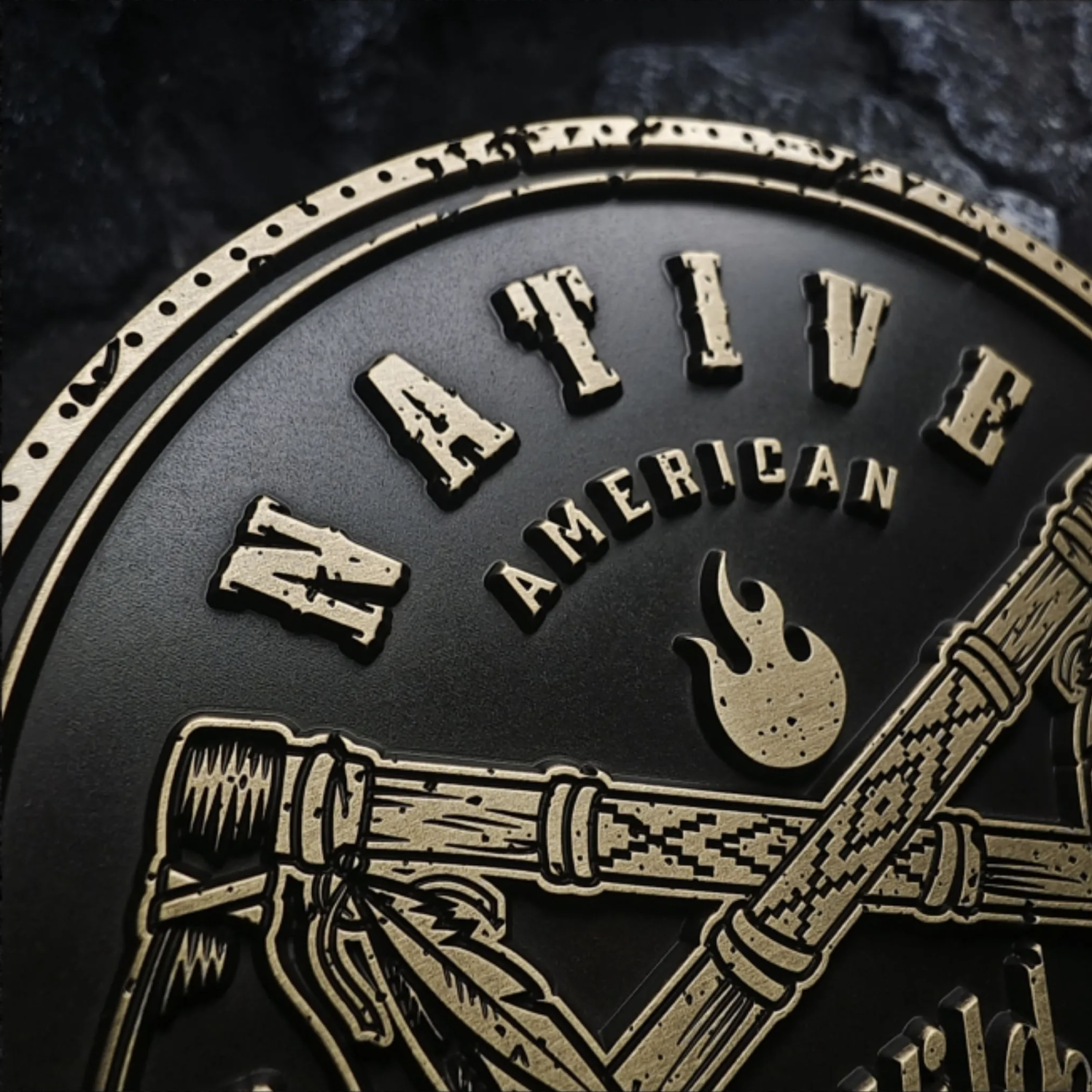 Native Spirit Motorcycle Bendable Badge