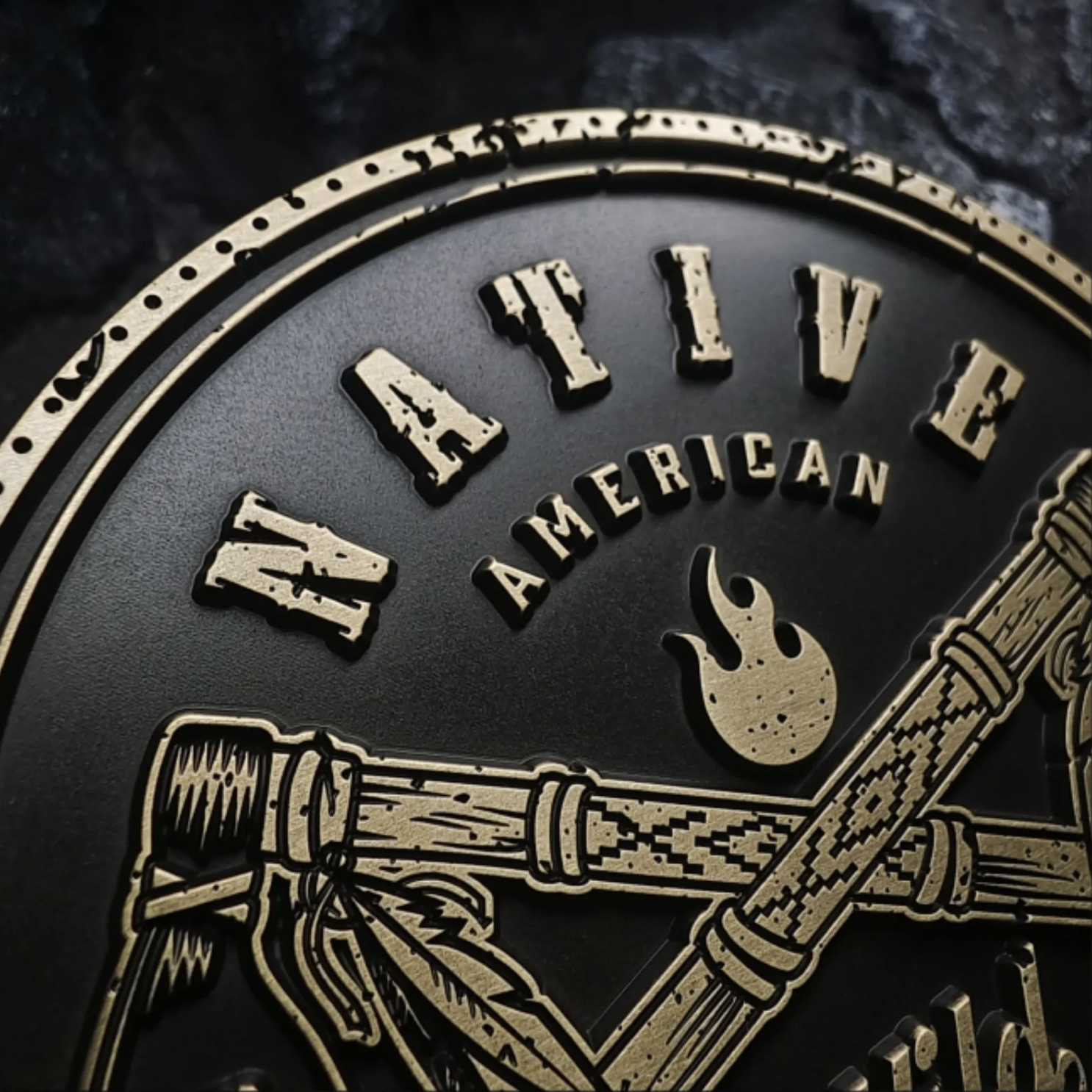 Native Spirit Motorcycle Bendable Badge