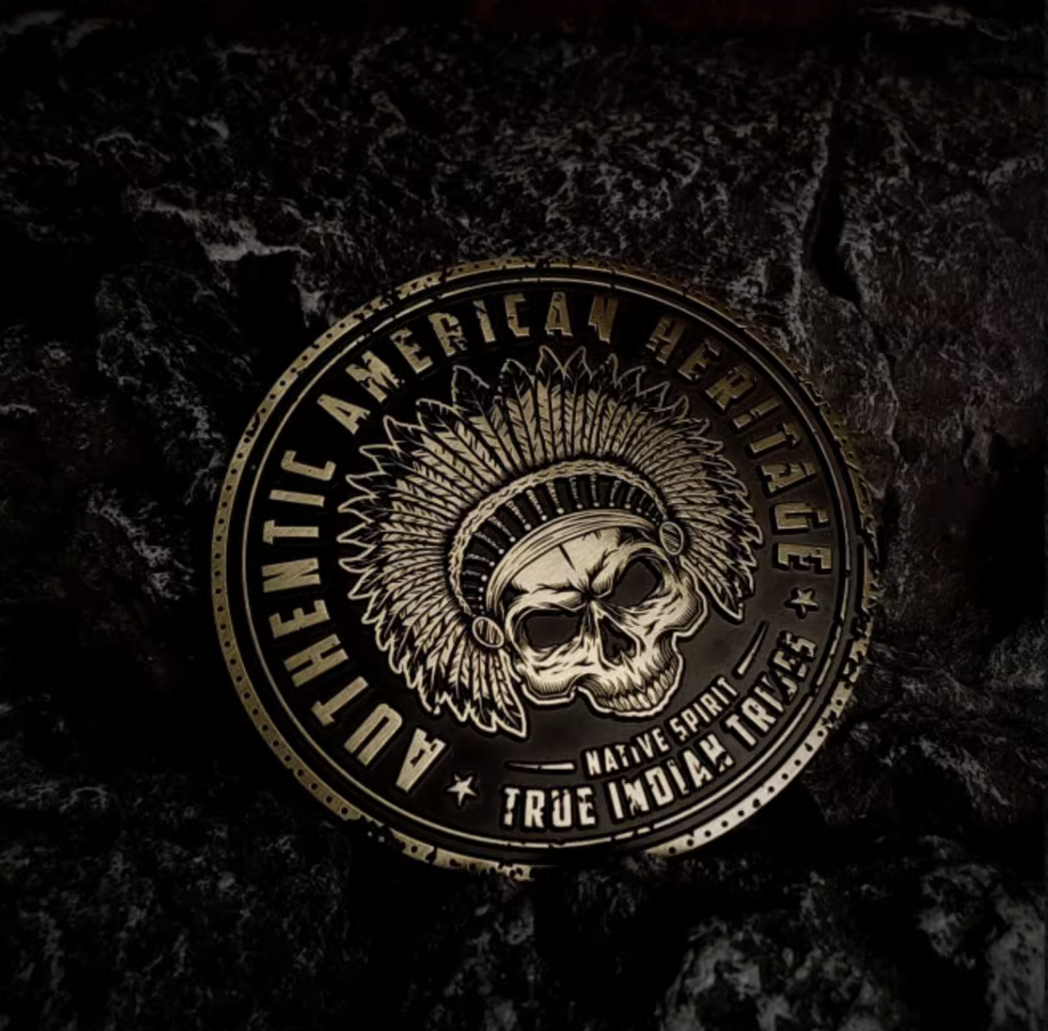 Authentic American Heritage Motorcycle Bendable Badge