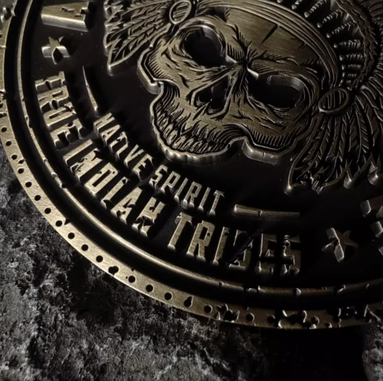 Authentic American Heritage Motorcycle Bendable Badge