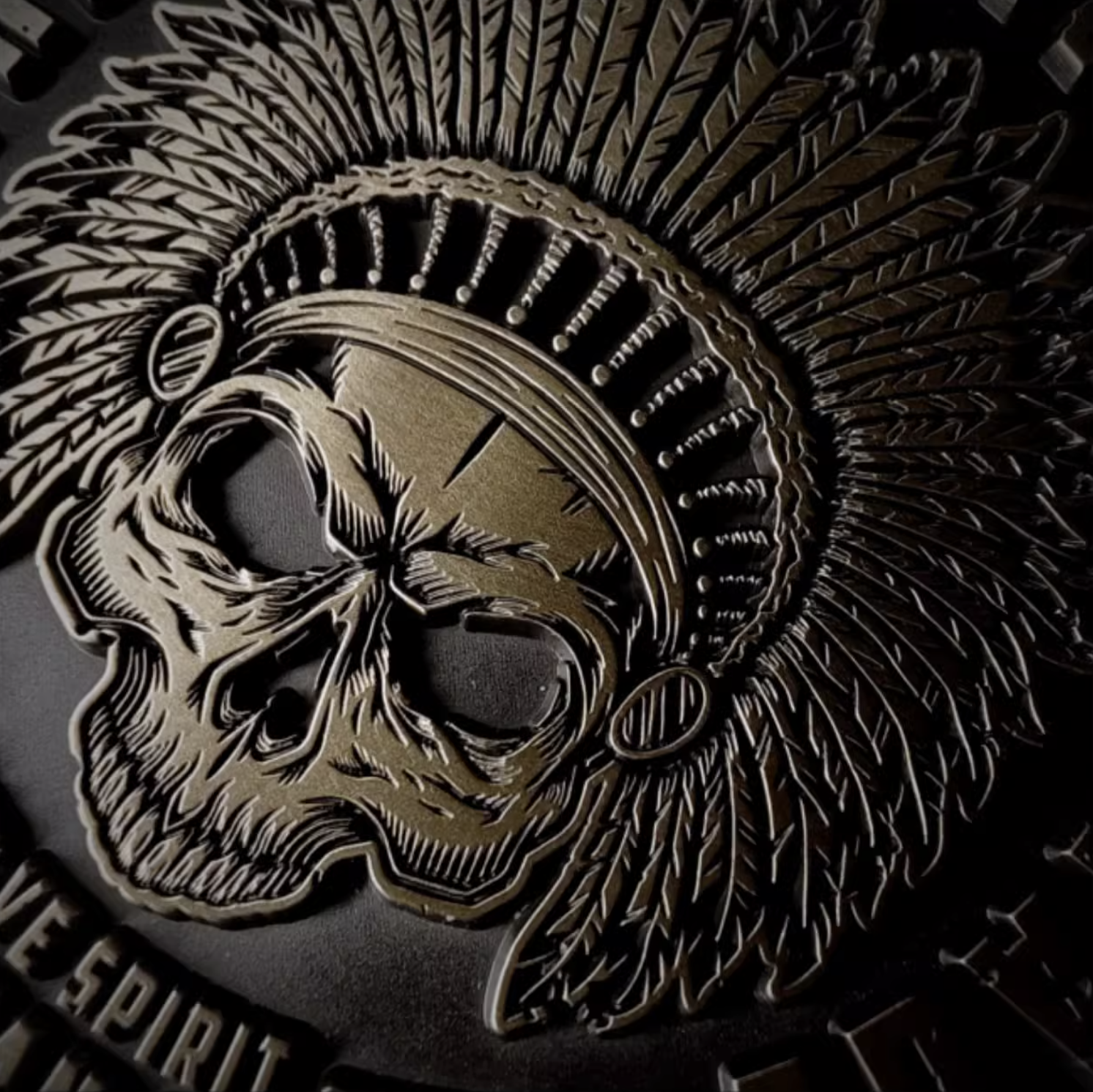 Authentic American Heritage Motorcycle Bendable Badge