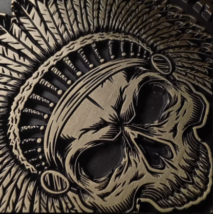 Authentic American Heritage Motorcycle Bendable Badge