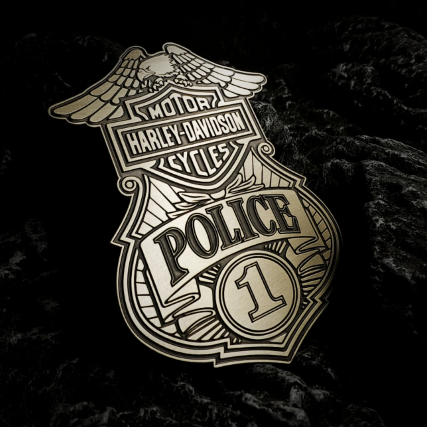 Motorcycle Cycles Police Badge