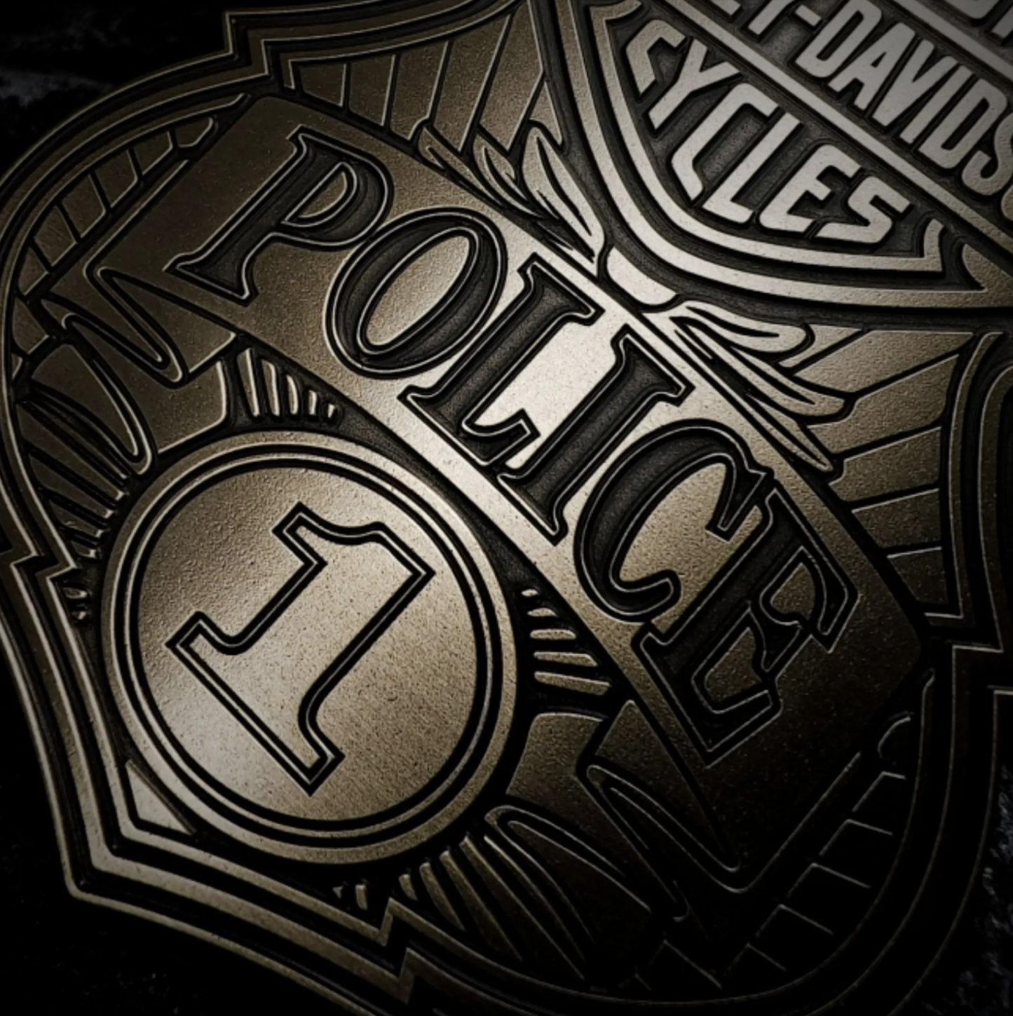 Motorcycle Cycles Police Badge