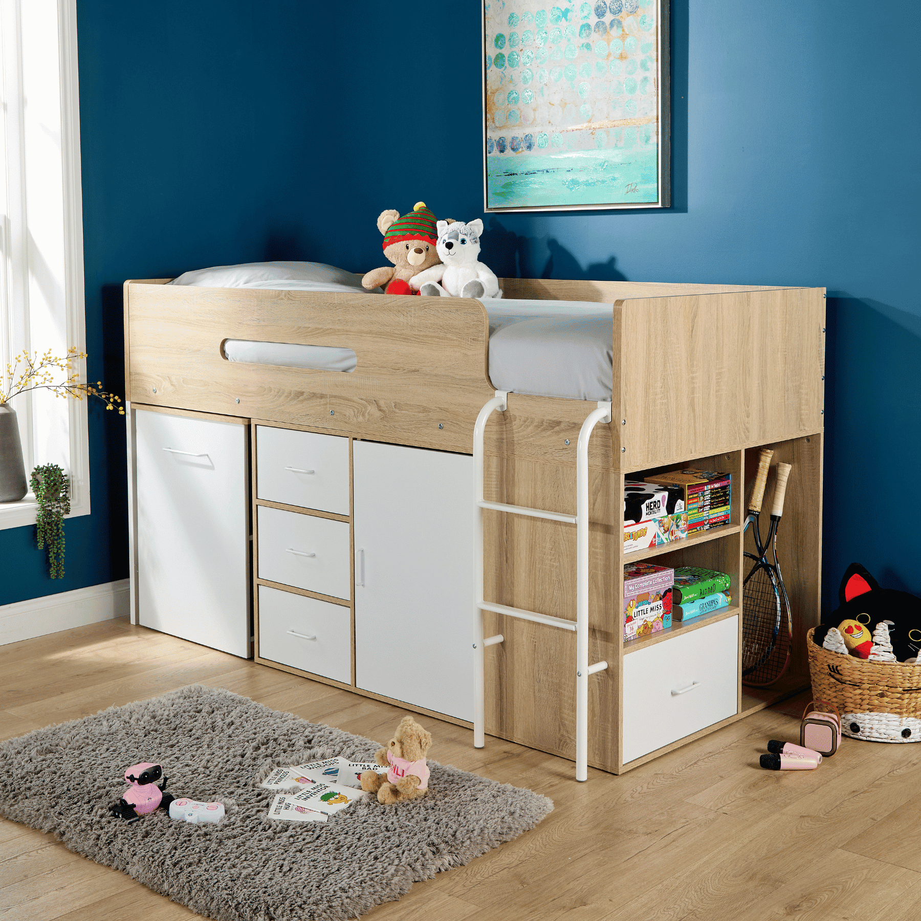 Marsden White Cabin Bed without Unit