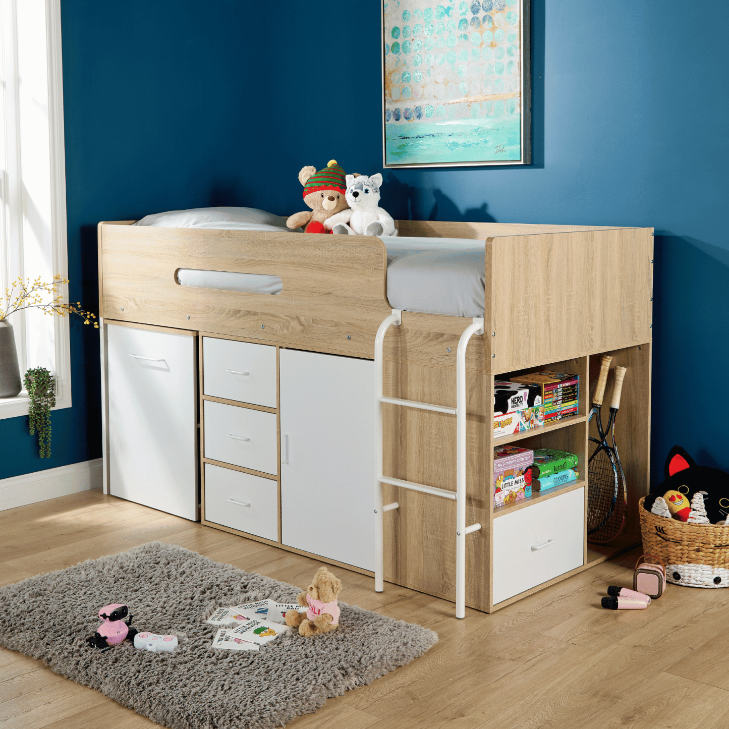 Marsden White Cabin Bed without Unit