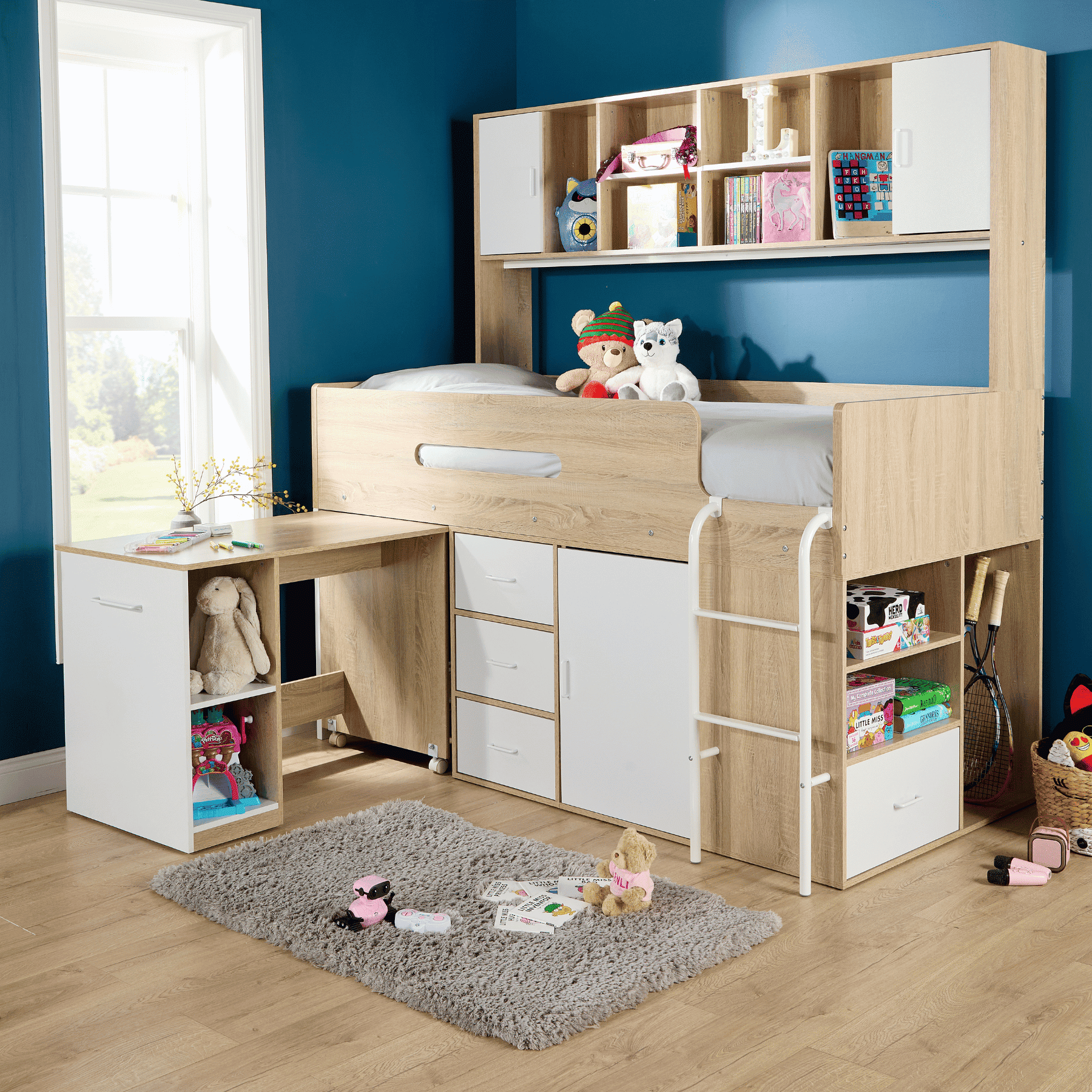 Marsden White Cabin Bed without Unit