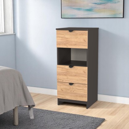 Boston 3 Drawer Bedside