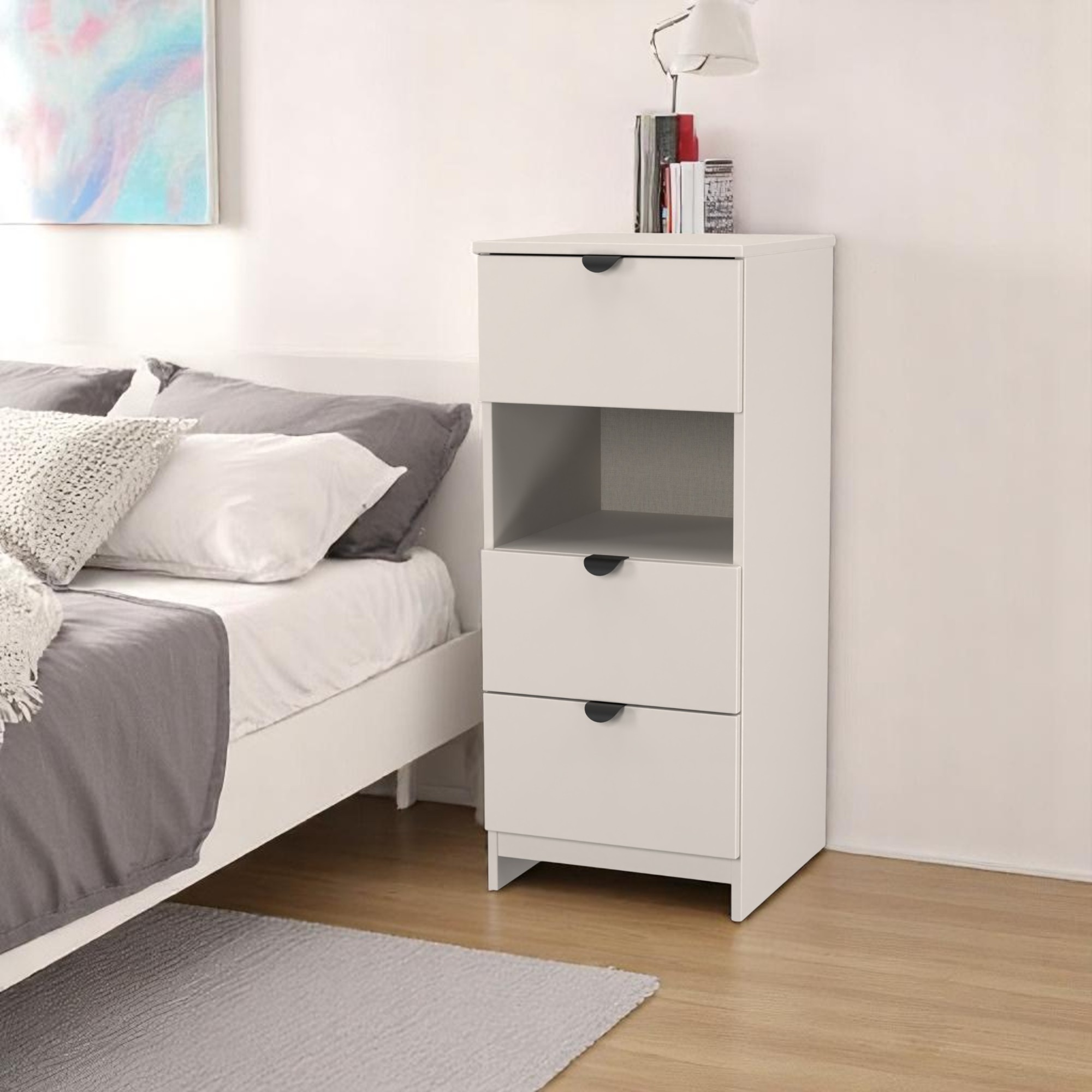 Boston 3 Drawer Bedside