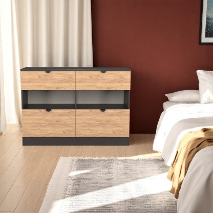 Boston Wide Chest 4 Drawers