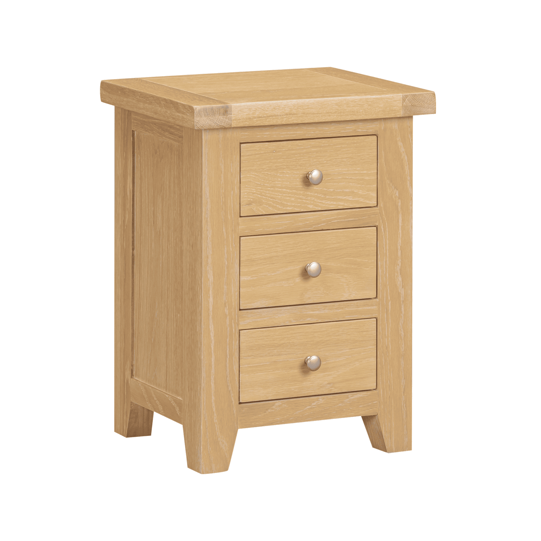 Melbourne 3 Drawer Solid Wood Bedside Table