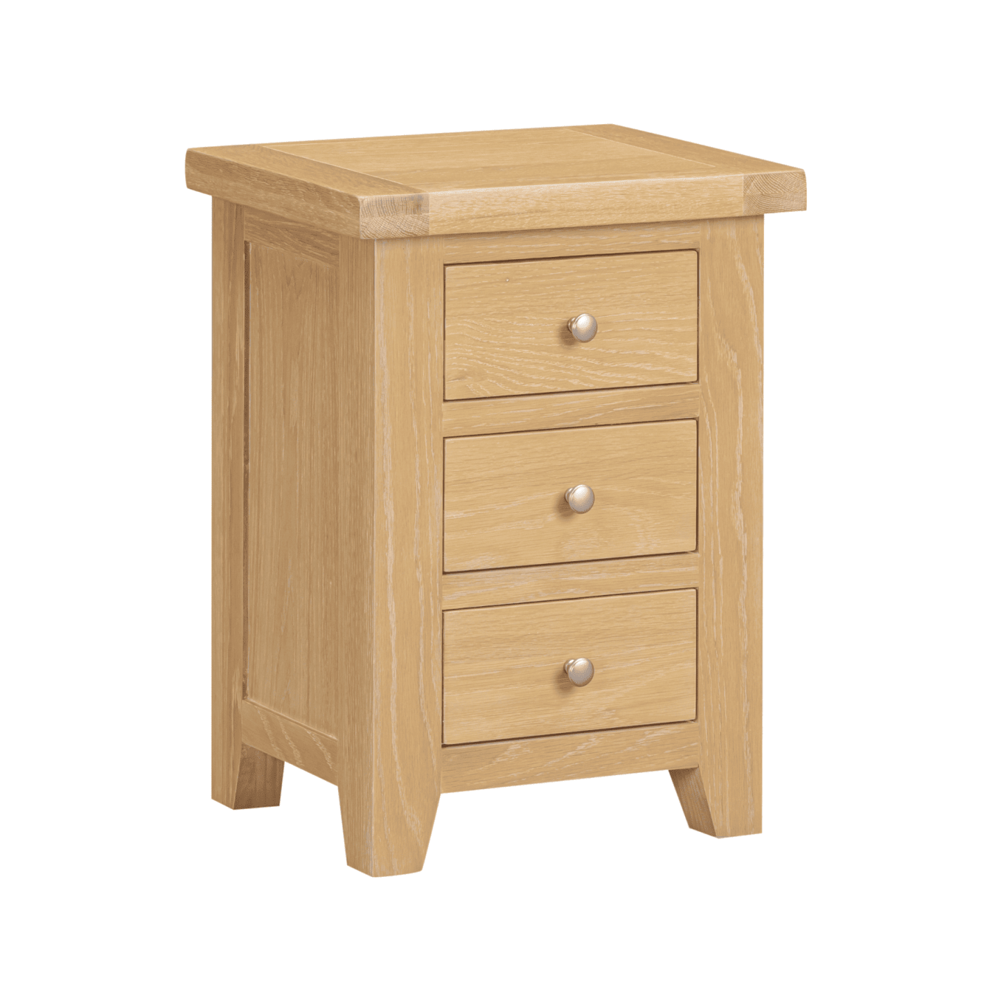 Melbourne 3 Drawer Solid Wood Bedside Table