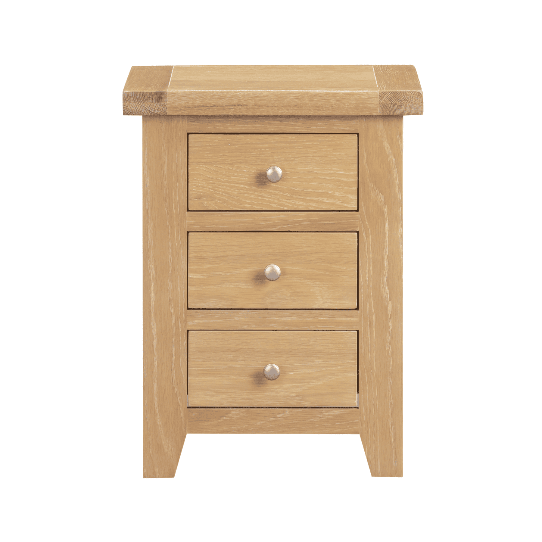 Melbourne 3 Drawer Solid Wood Bedside Table