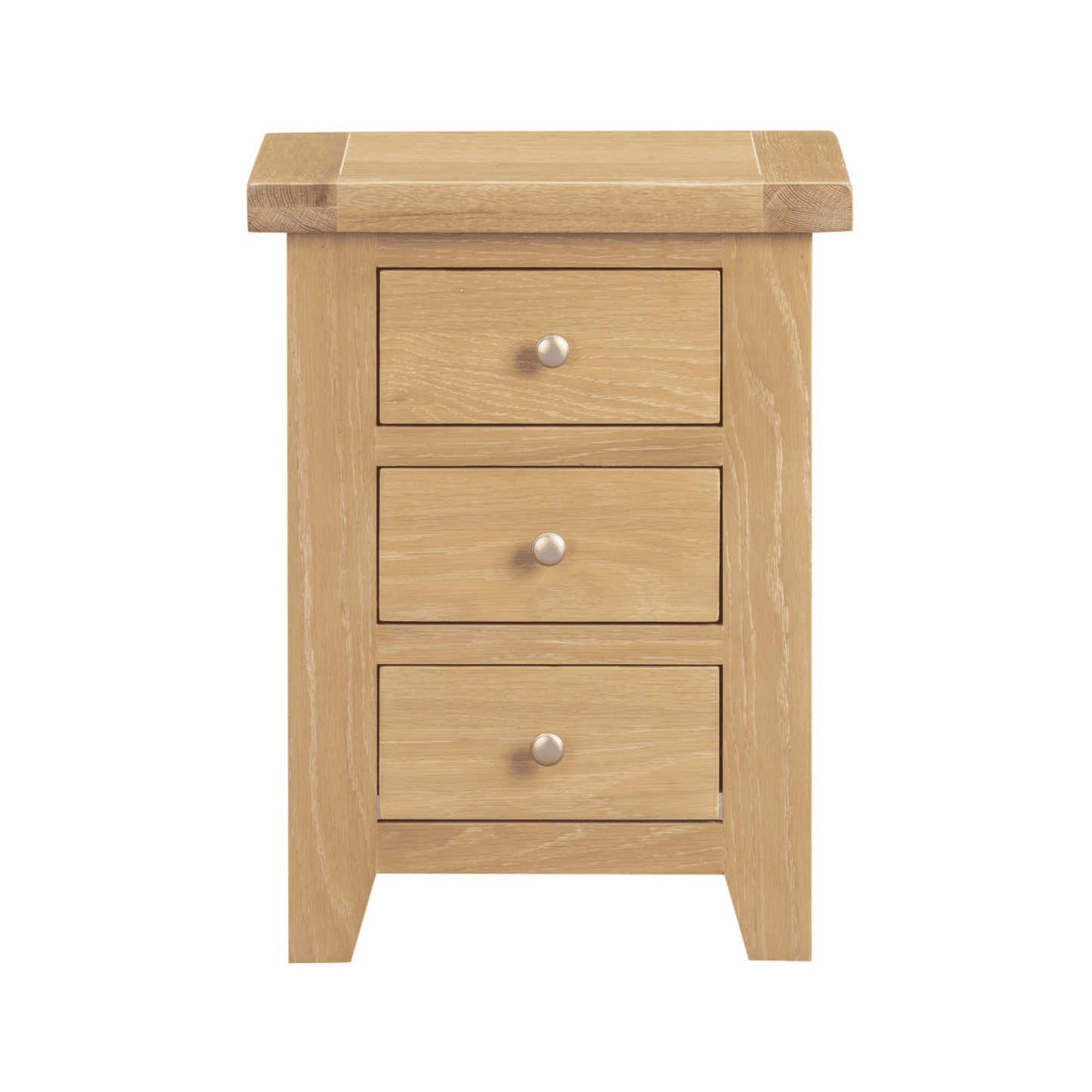 Melbourne 3 Drawer Solid Wood Bedside Table
