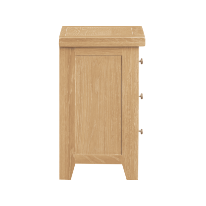 Melbourne 3 Drawer Solid Wood Bedside Table