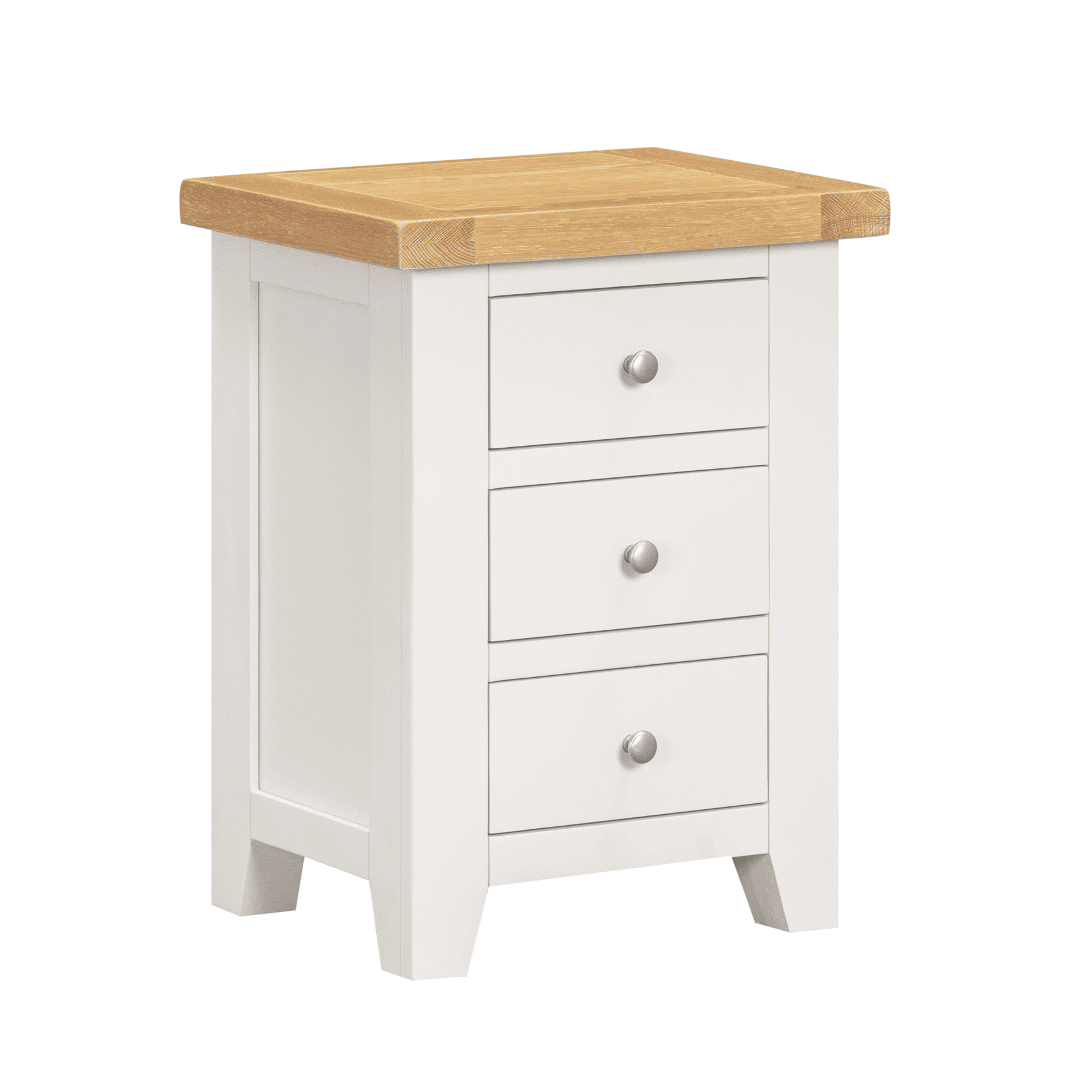 Melbourne 3 Drawer Solid Wood Bedside Table