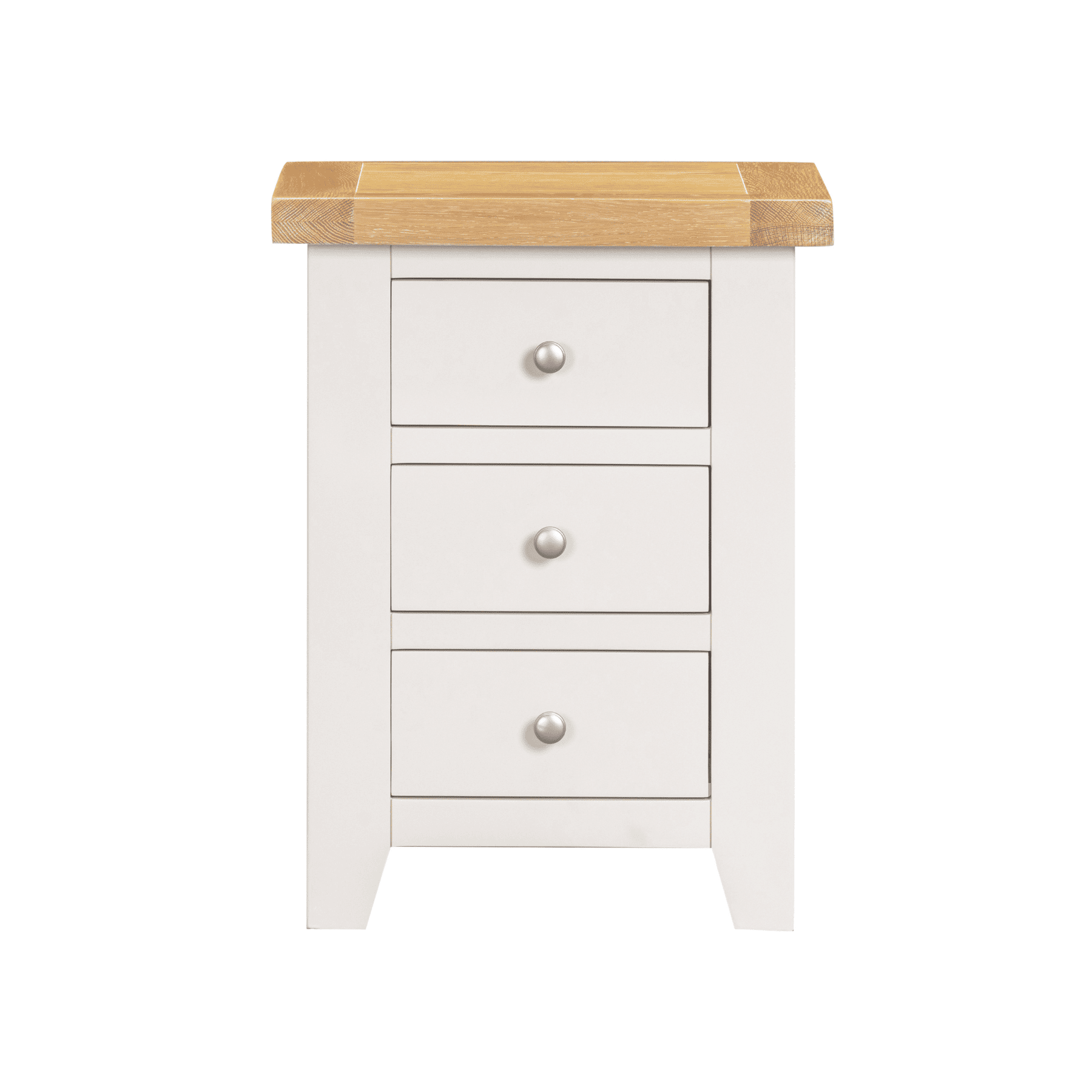 Melbourne 3 Drawer Solid Wood Bedside Table
