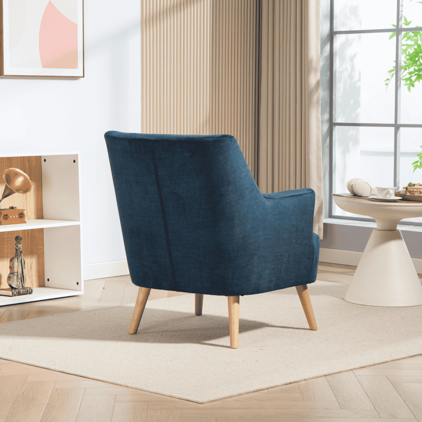 Arta Dark Blue Armchair