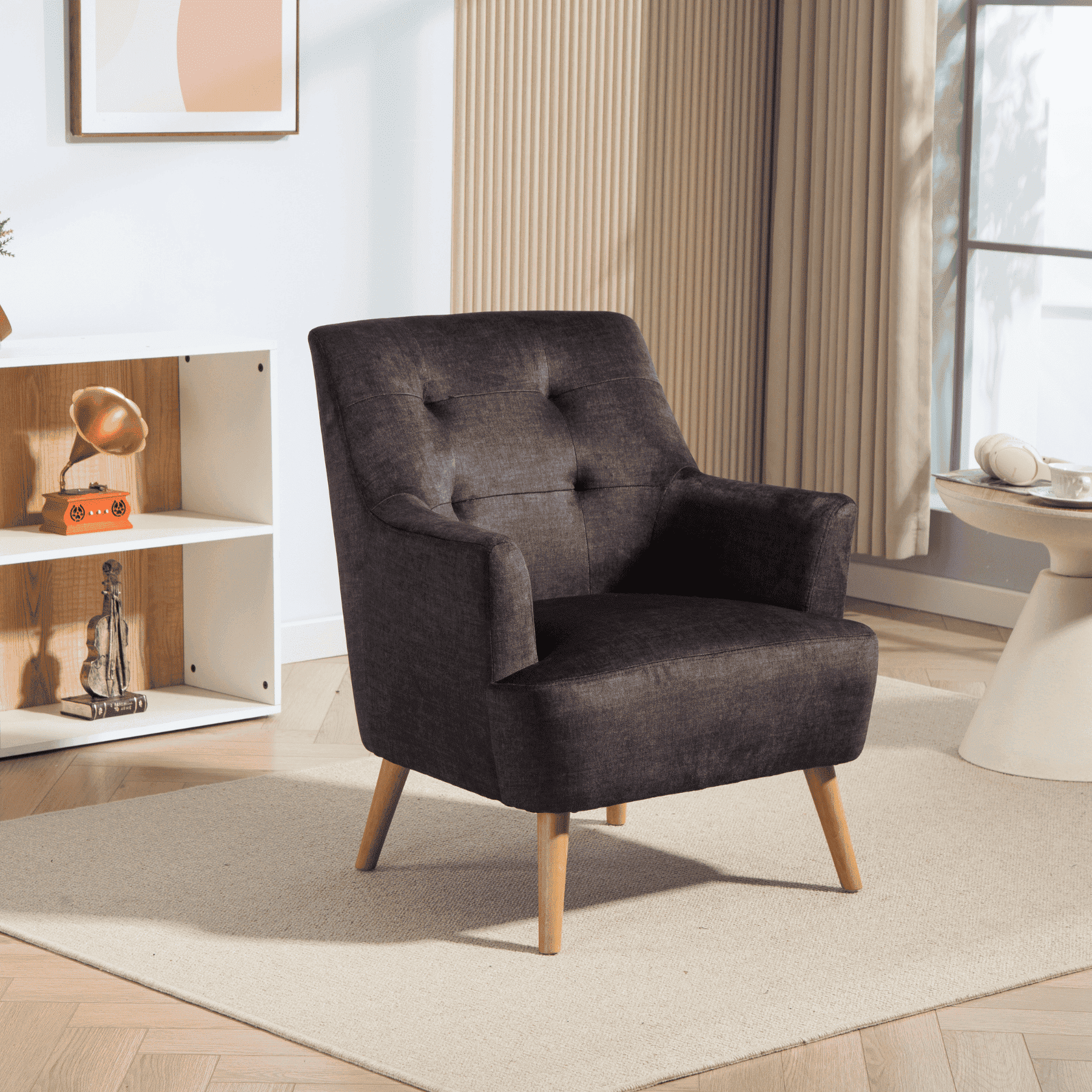 Arta Dark Blue Armchair