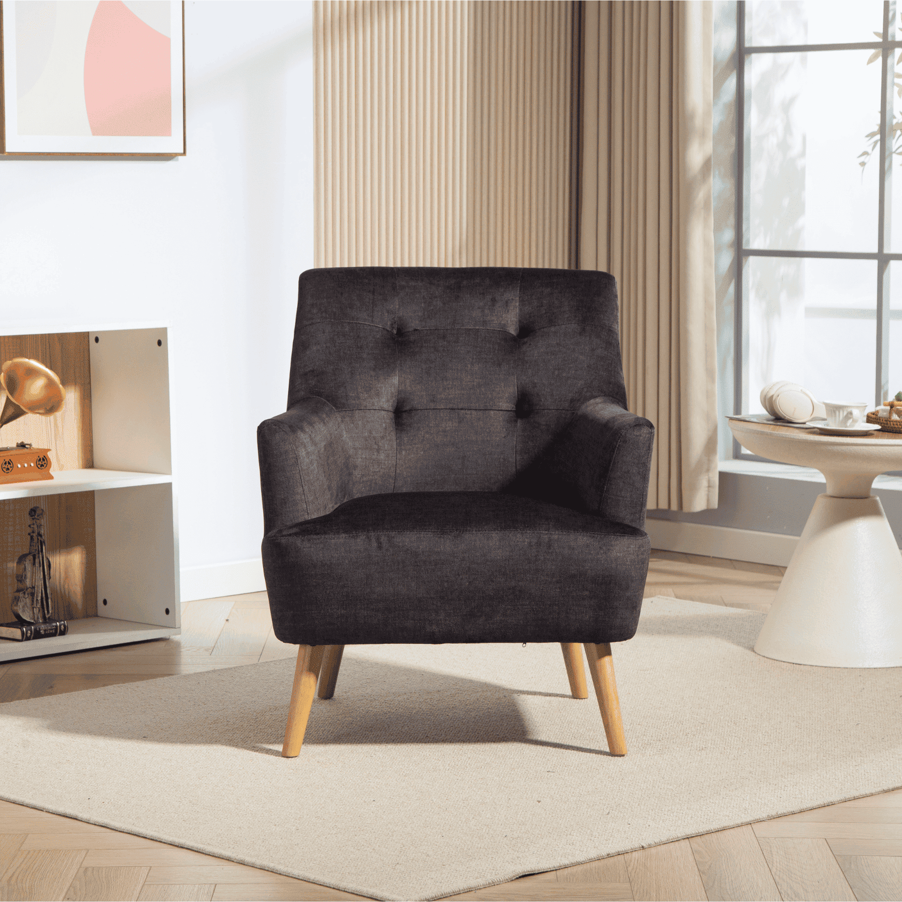 Arta Dark Blue Armchair
