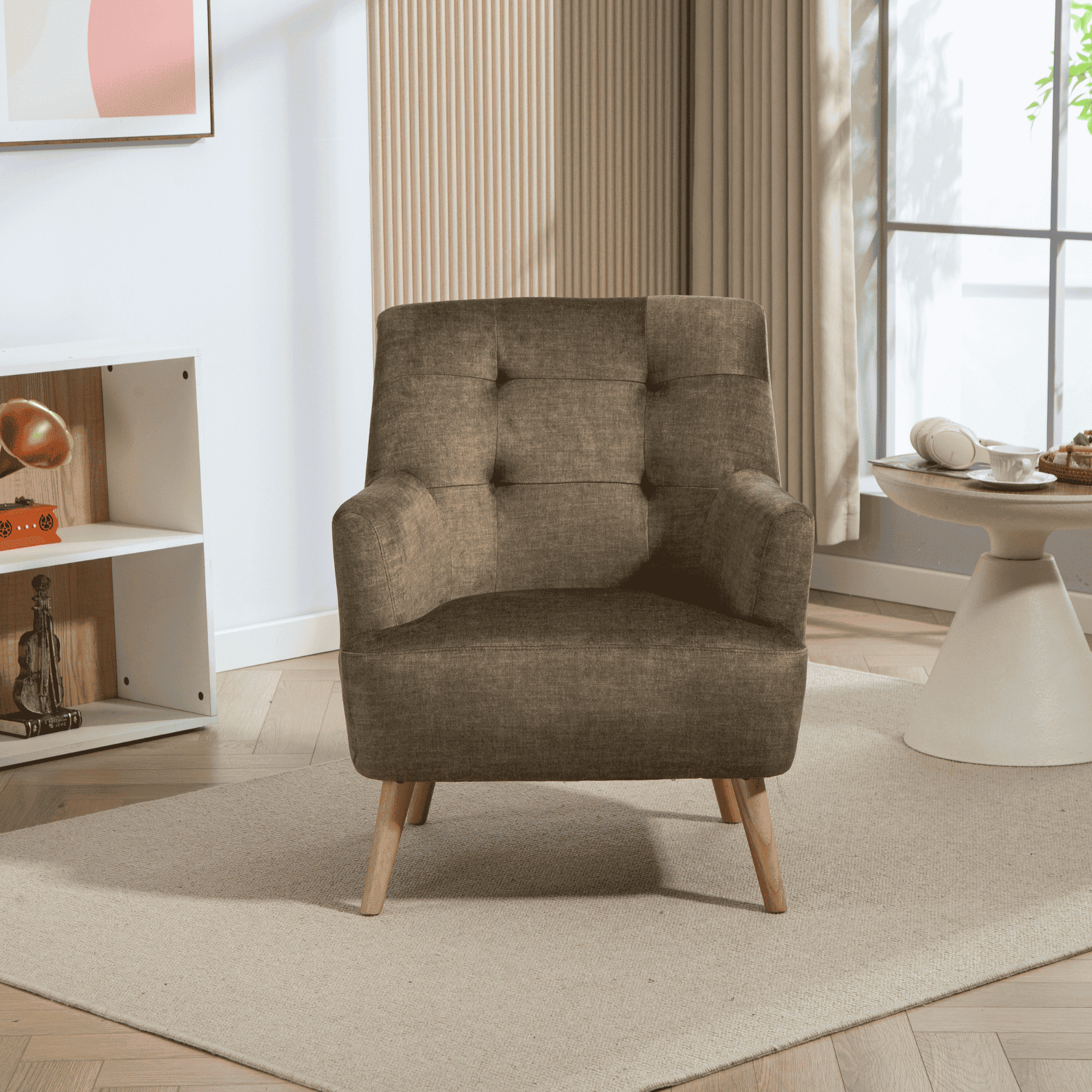 Arta Dark Blue Armchair