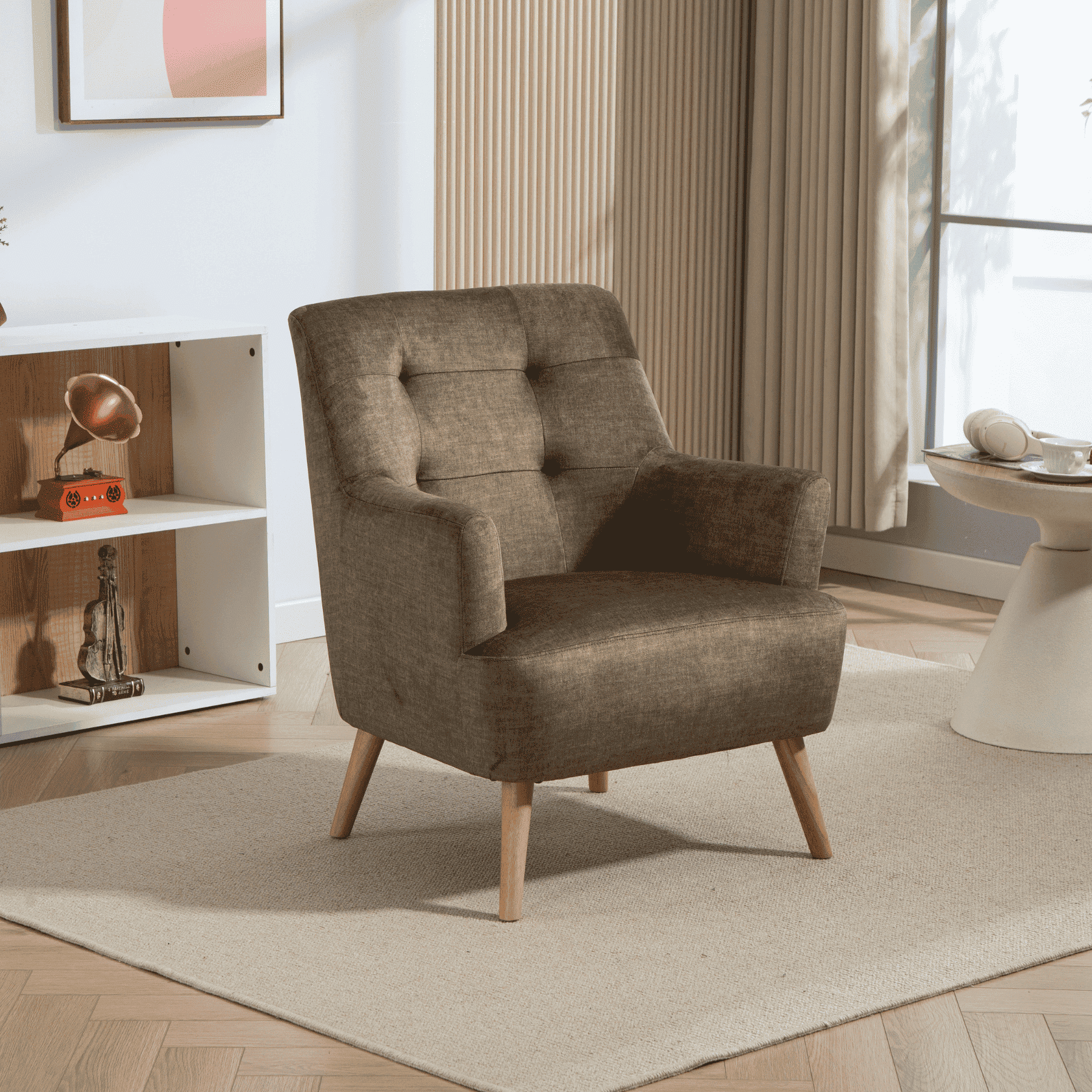 Arta Dark Blue Armchair