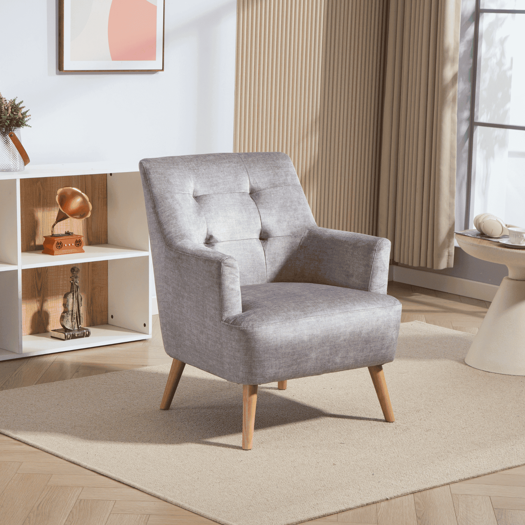 Arta Dark Blue Armchair