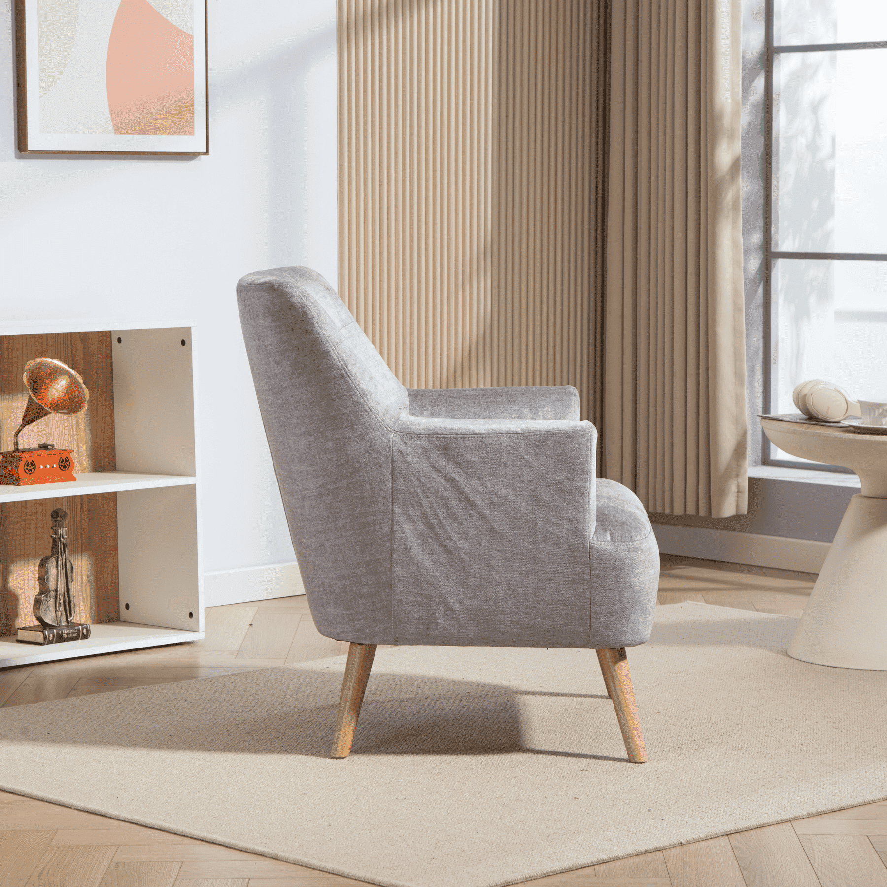 Arta Dark Blue Armchair