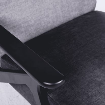 Cavera Black and Natural Chair