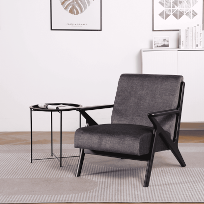 Cavera Black and Natural Chair