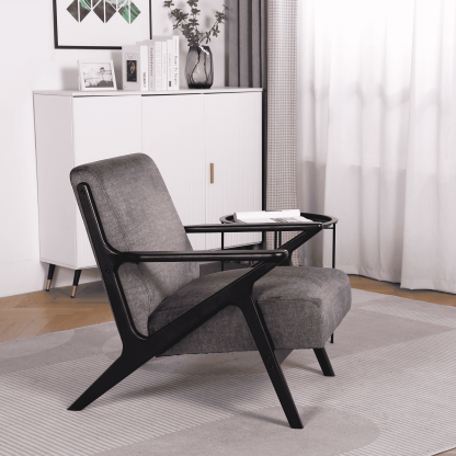 Cavera Black and Natural Chair