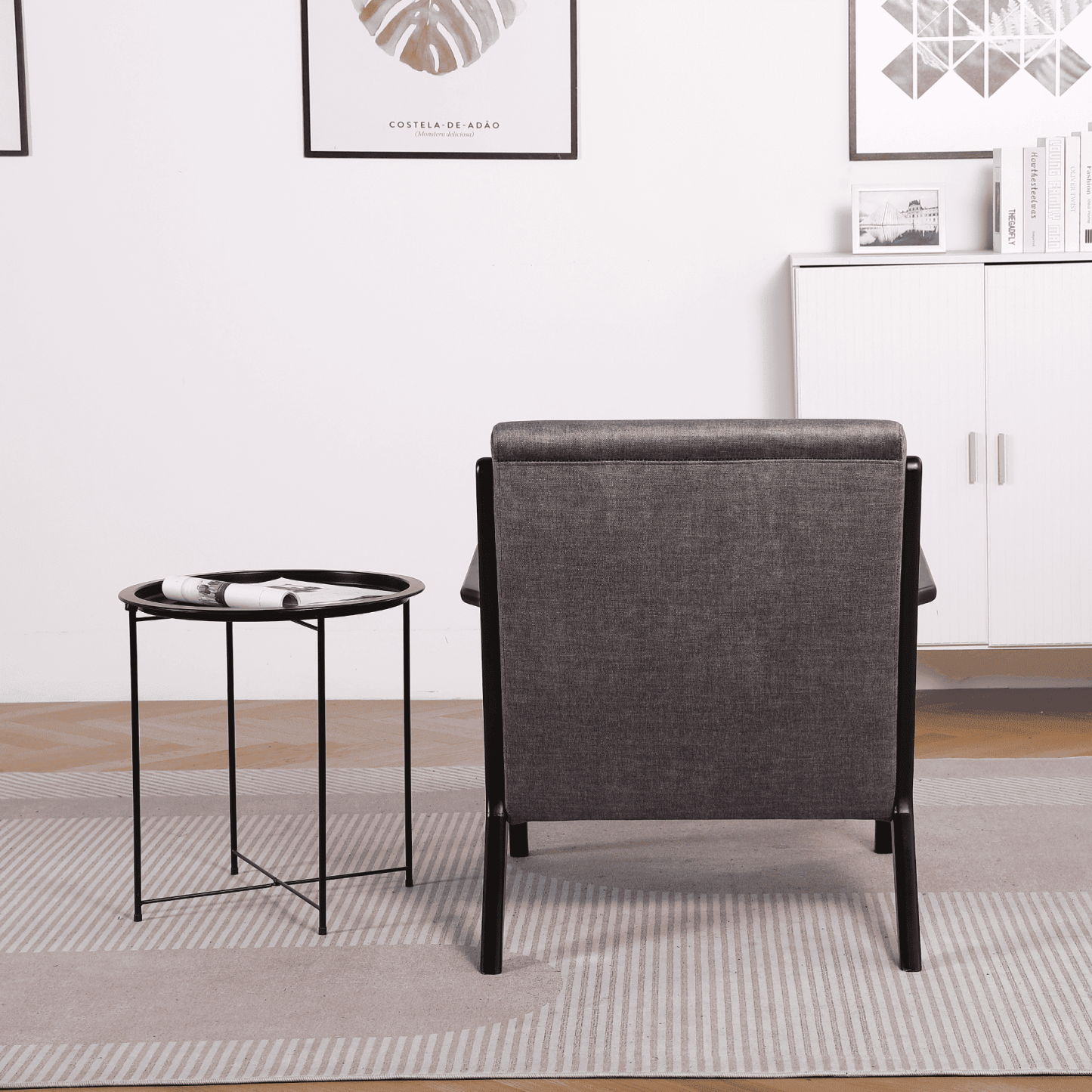 Cavera Black and Natural Chair
