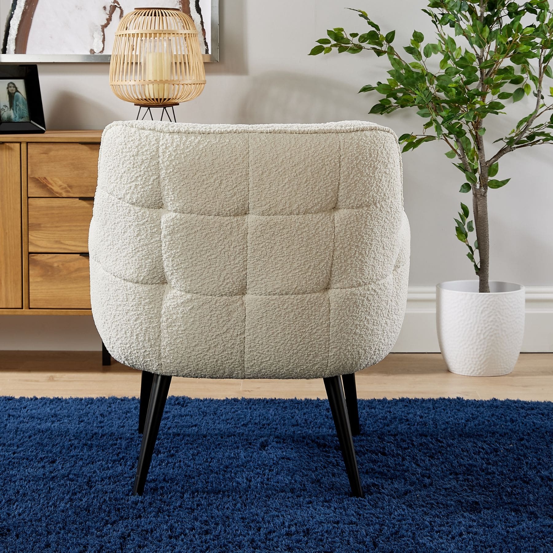 Teddy Fur Armchair Cream