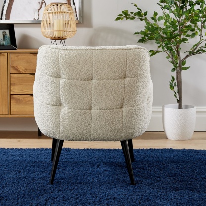 Teddy Fur Armchair Cream