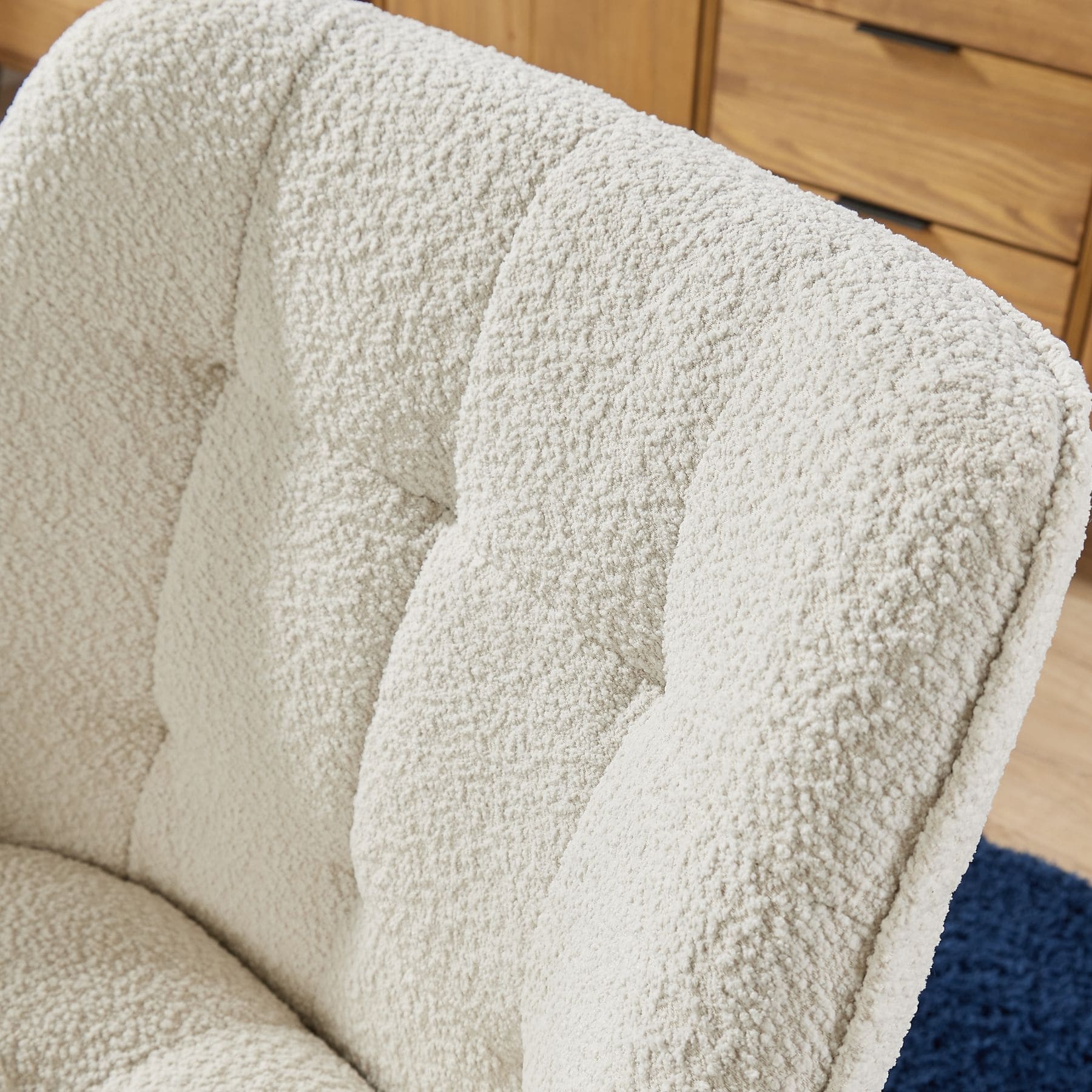 Teddy Fur Armchair Cream